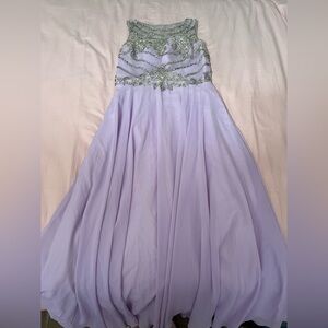 Lavender Gown with Beaded Bodice